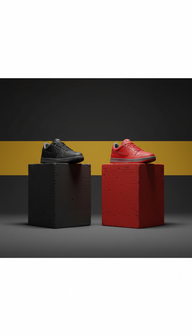 City Black and Urban Red limited-edition sneakers