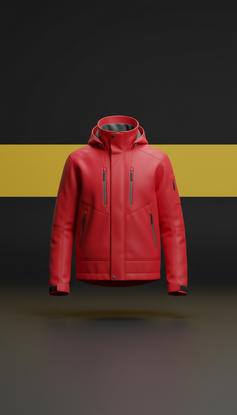 Urban Red technical statement jacket